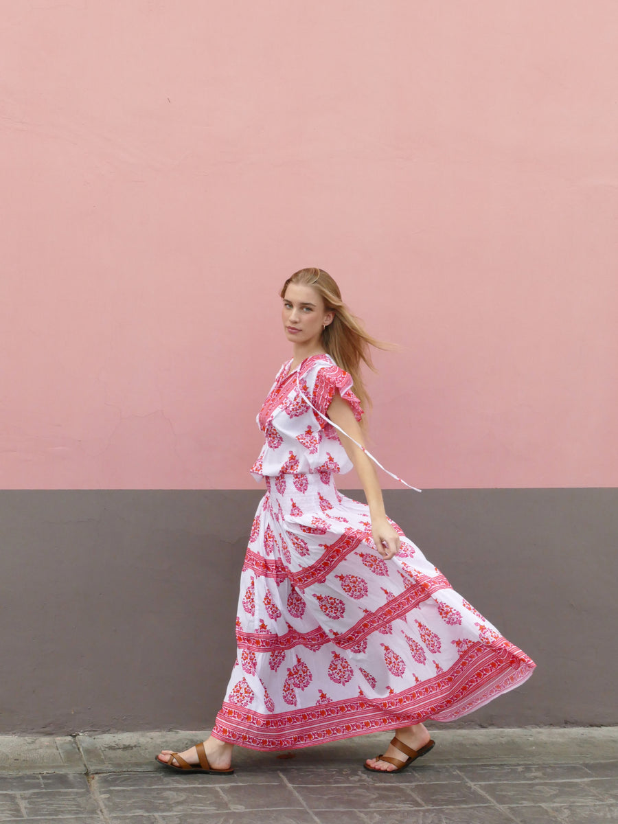 Sky Top | Cherry Pink | Spring | Summer Collection | Bindu Clothing