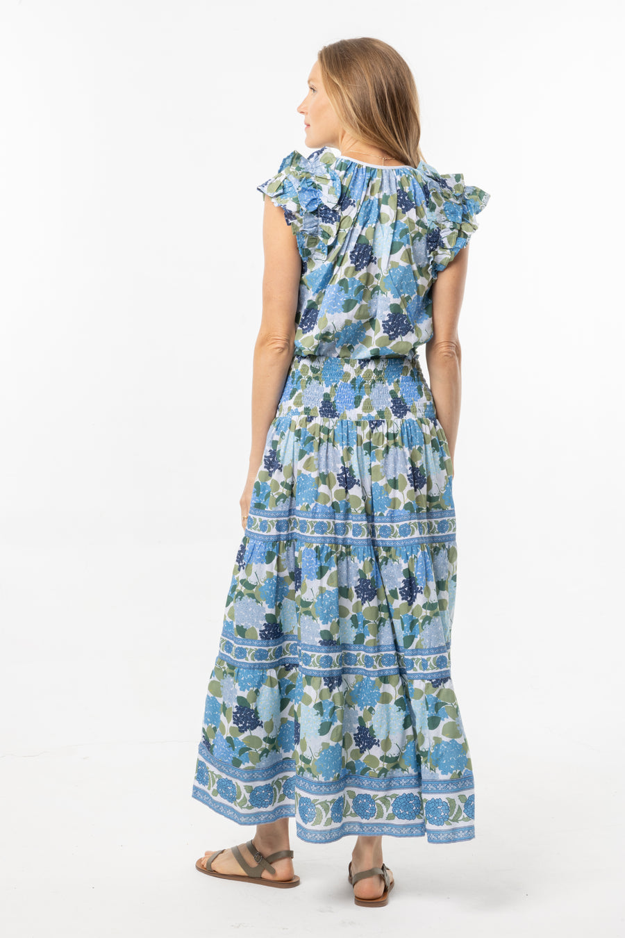 Isabel Skirt | Hydrangea | Summer Collection | Maxi Skirt | Bindu Clothing