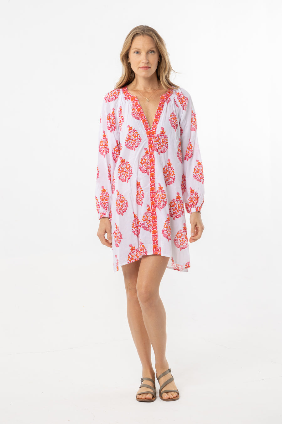 Grace Dress Tunic | Cherry Pink | Summer Dress | Bindu Clothing
