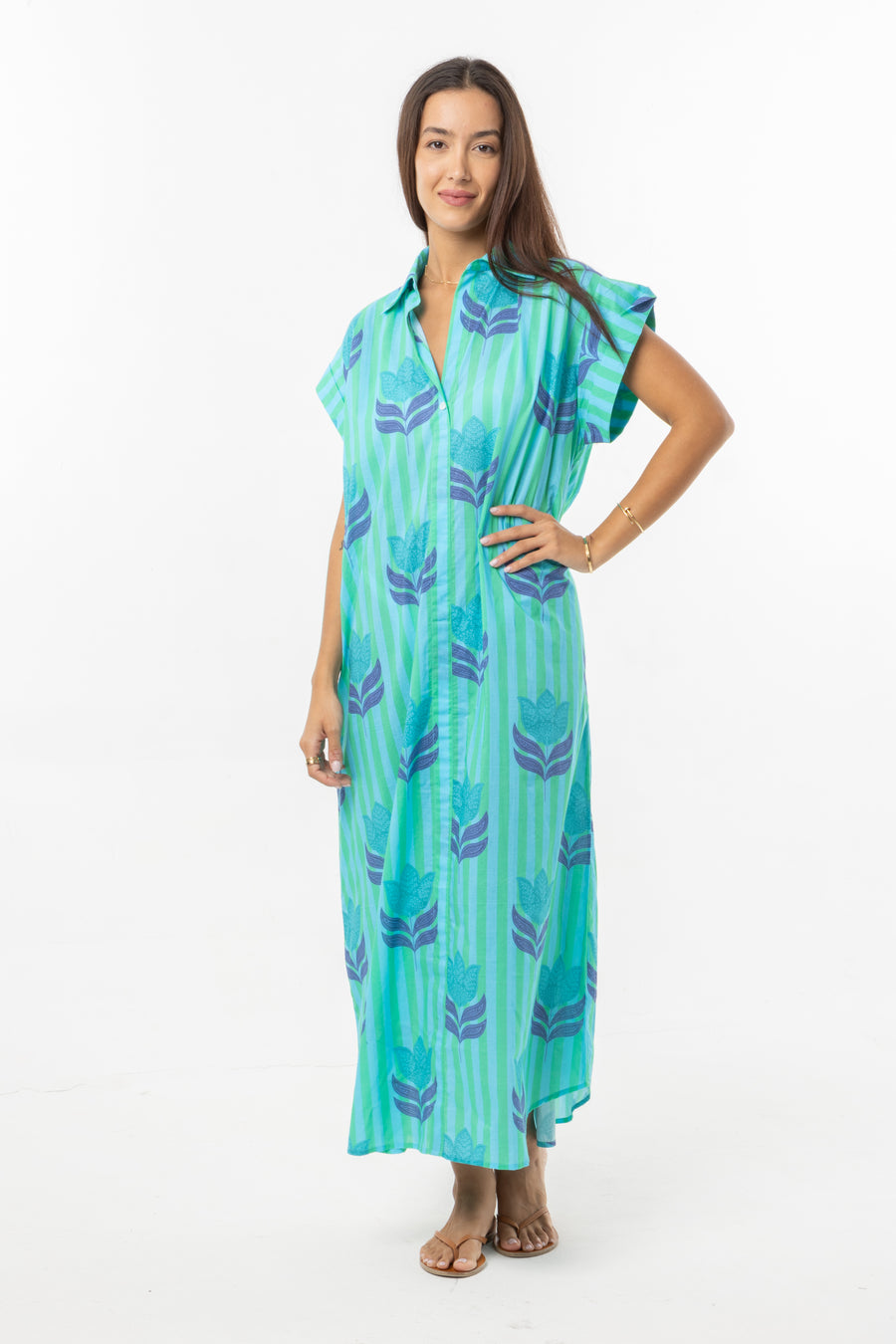 Paige Dress | Turquoise Tulip | Beach Dress | Summer 25 | Bindu Clothing