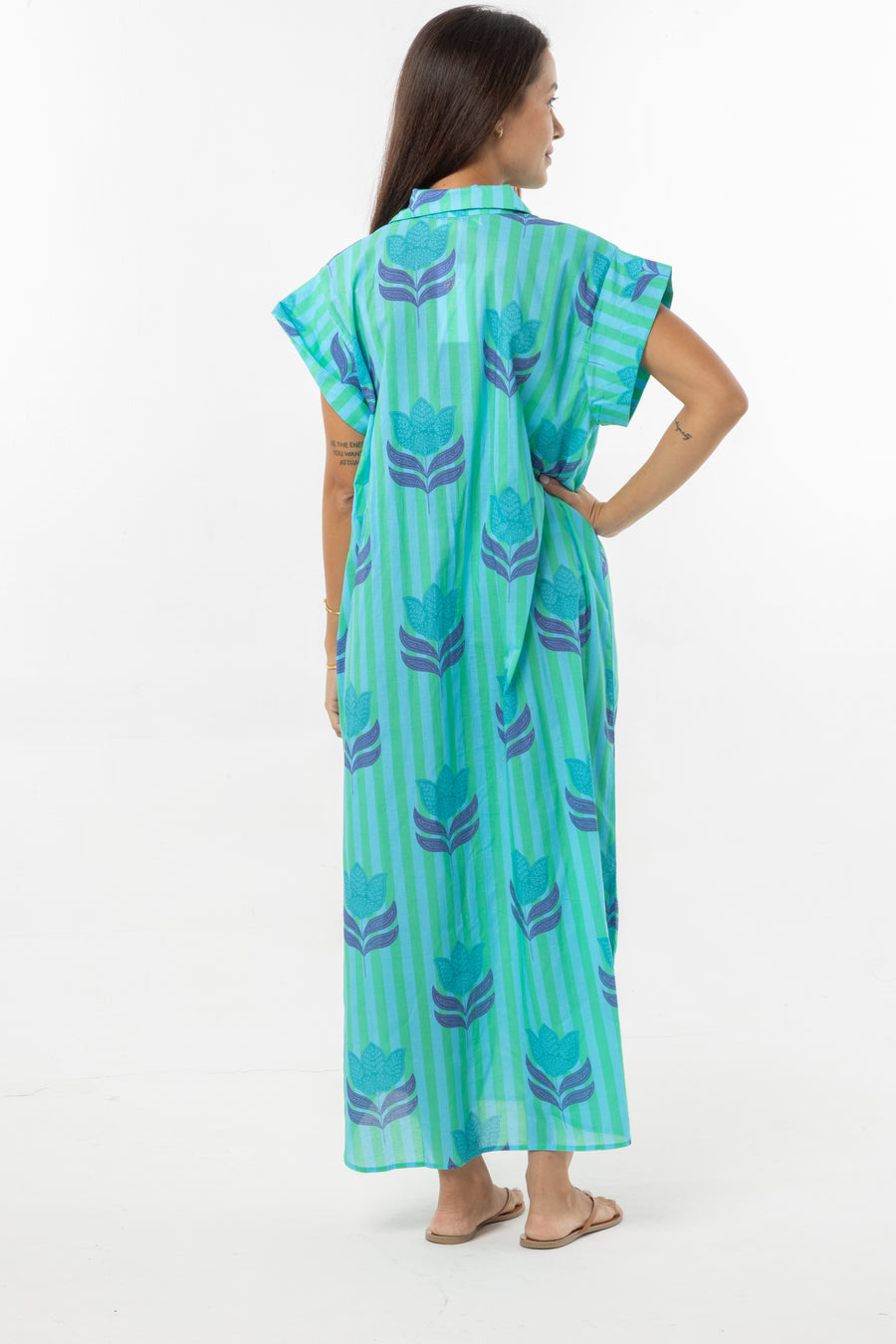 Paige Dress | Turquoise Tulip | Beachwear | Summer Dress | Bindu Clothing