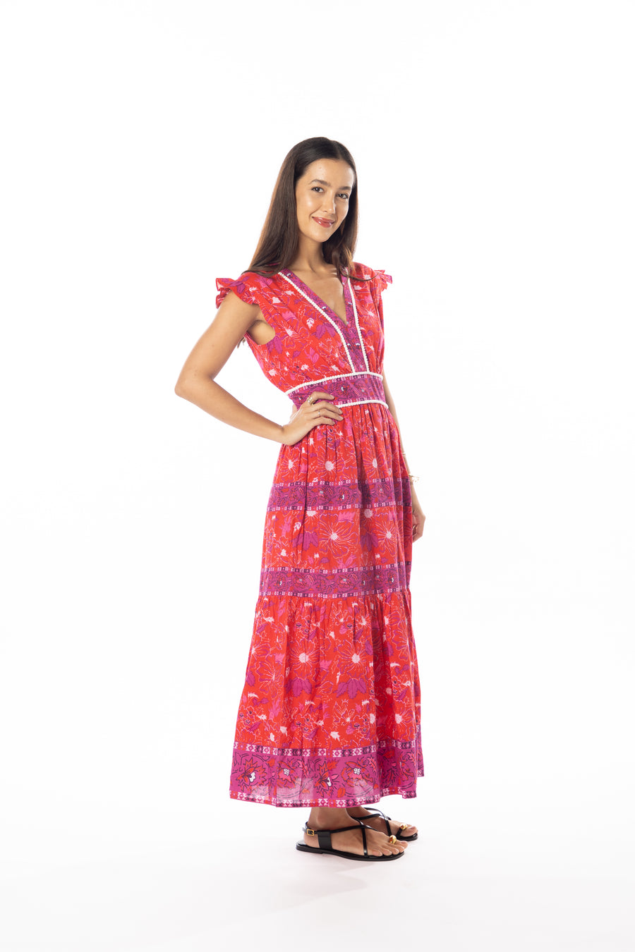 Celine Dress | Very Berry | Spring Dress | Beach Wear | Bindu Clothing