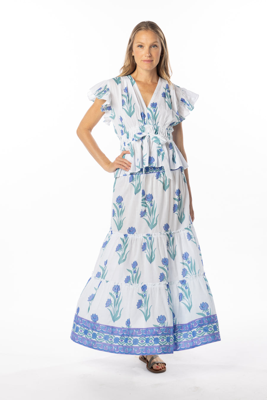 Willow Top | Violet Jasmine | Beach Top | Spring Wear | Bindu Clothing