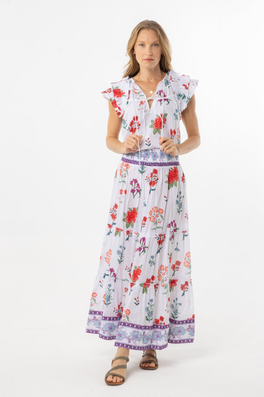 Nour Skirt | Wild Flowers | Summer Collection |  Bindu Clothing