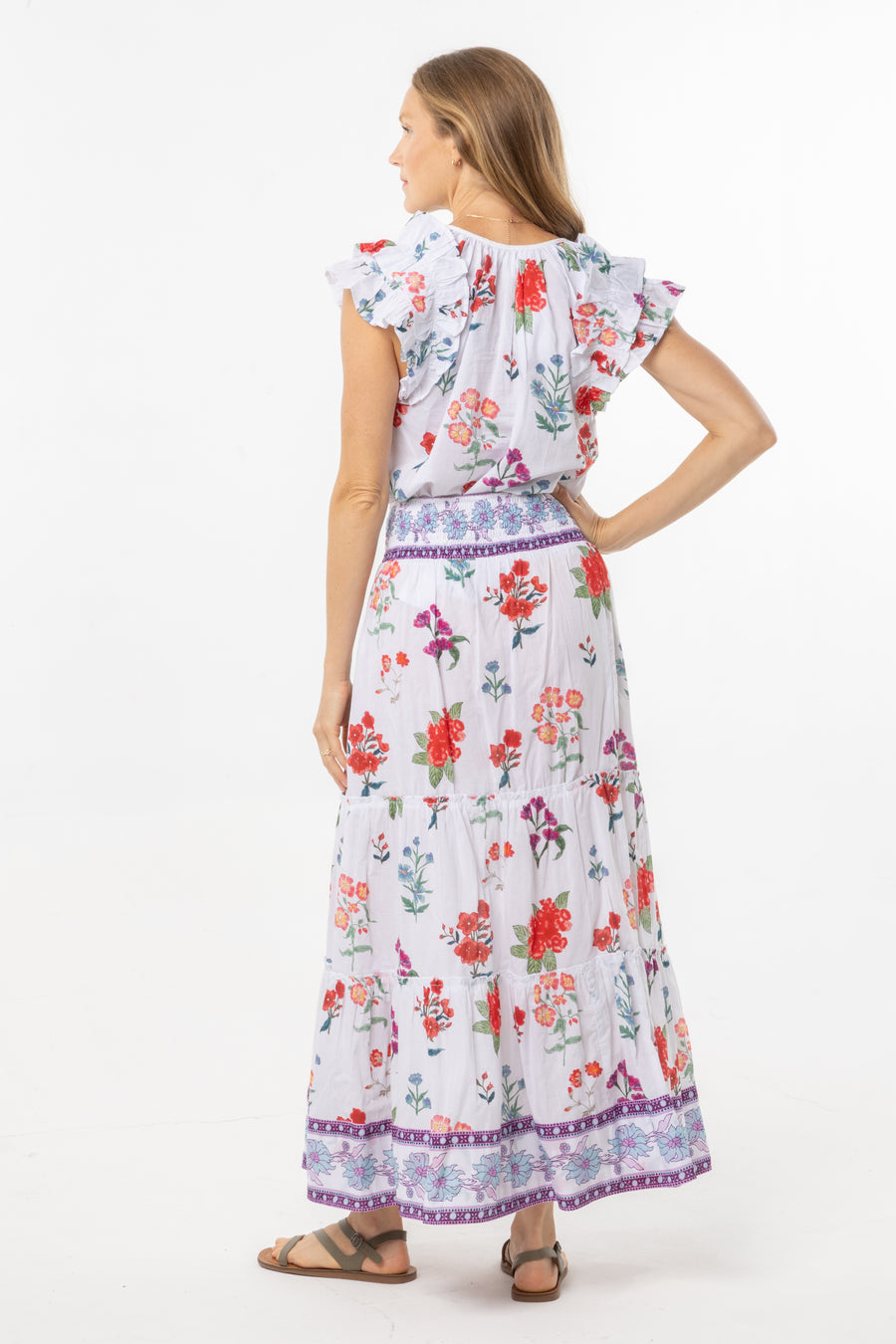 Nour Skirt | Wild Flowers | Summer Skirt | Floral Print |  Bindu Clothing