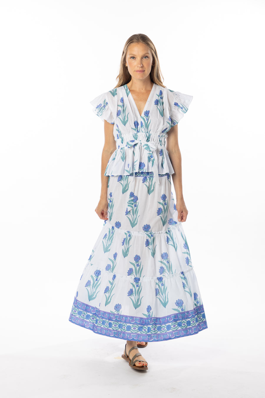 Willow Top | Violet Jasmine | Beach Top | Resort Wear | Bindu Clothing