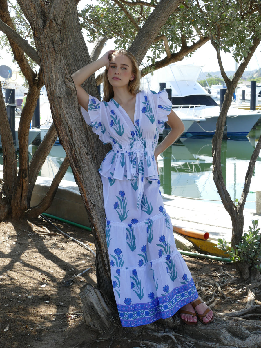 Willow Top | Violet Jasmine | Floral Print | Bindu Clothing