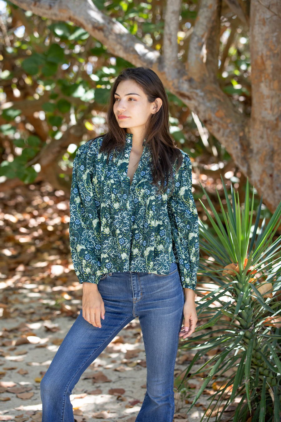 Clementina Blouse. Green